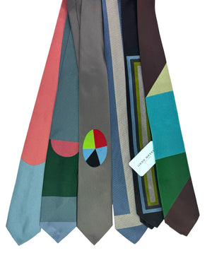 Gene Meyer Silk Designer Ties - 6 Pack Colorful Designs SALE
