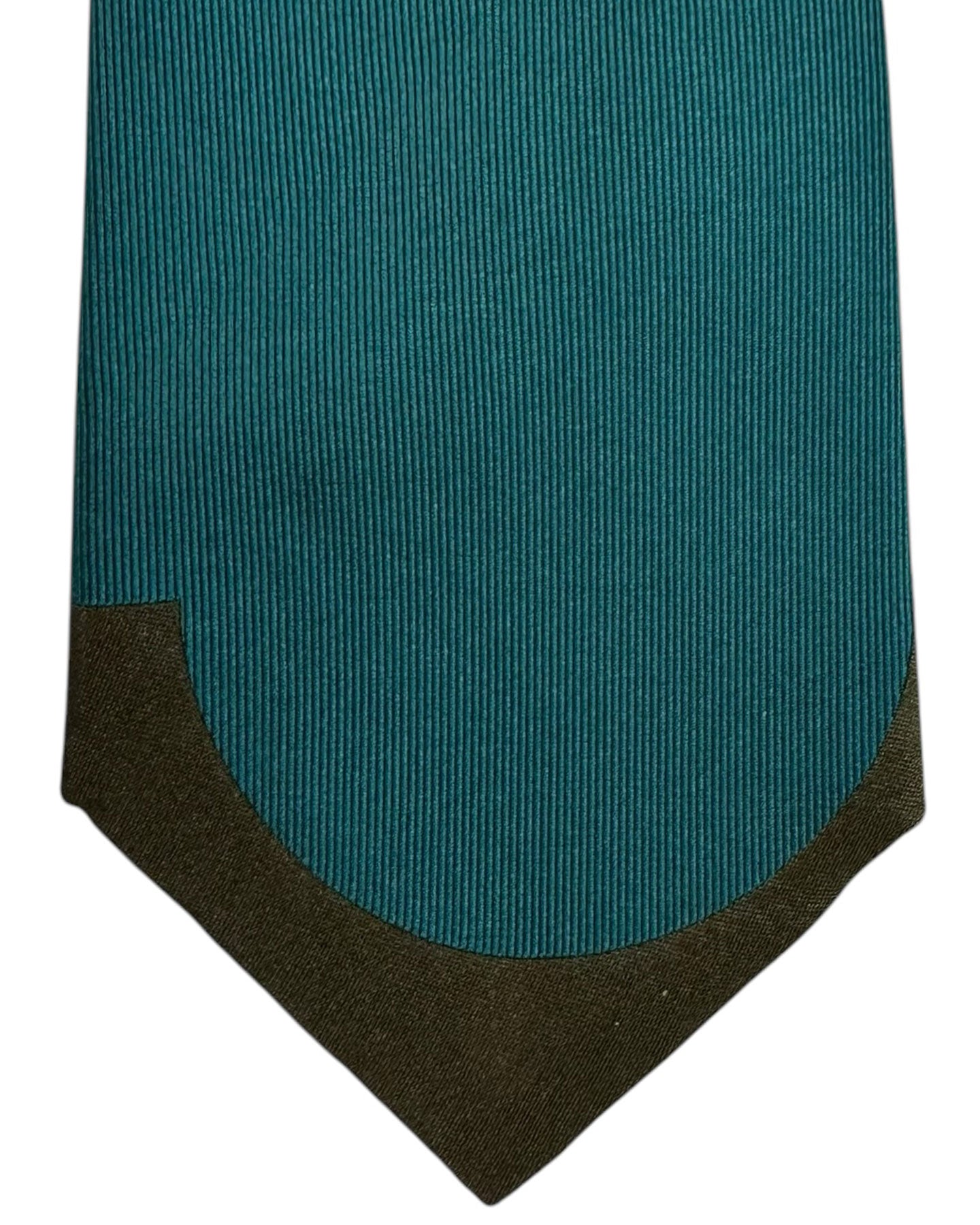 Gene Meyer Tie Teal Design - Hand Made In Italy