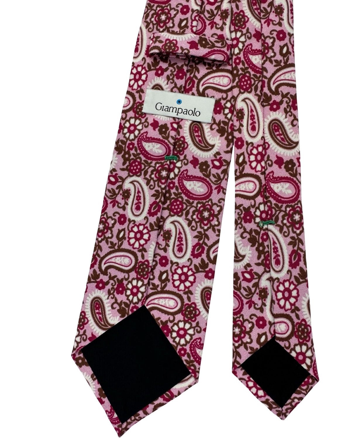 Giampaolo Tie Pink Brown Paisley - Sartorial SALE