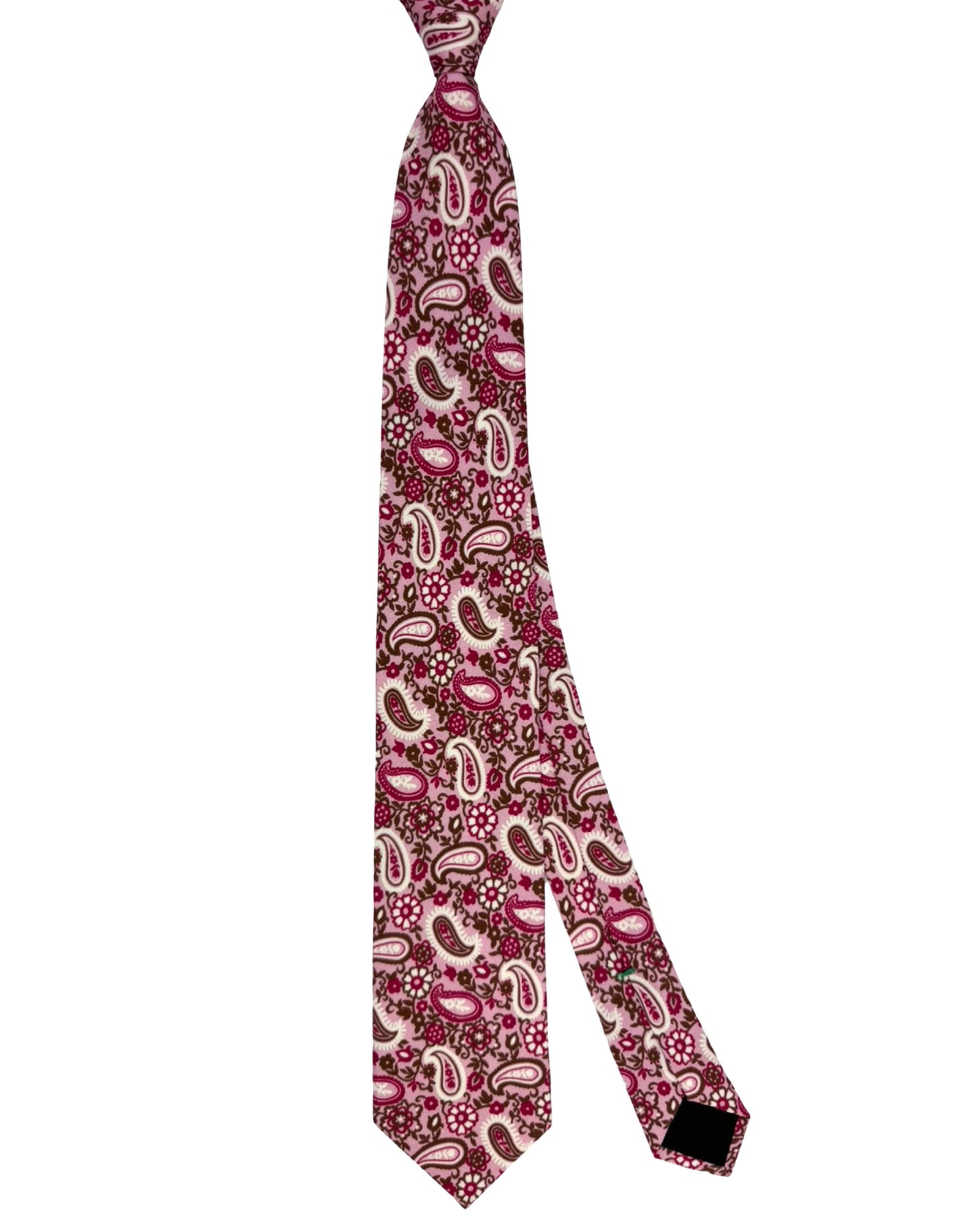 Giampaolo Tie Pink Paisley 