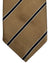 Giampaolo Silk Tie Coffee Brown Stripes - Hand Made In Italy

