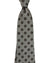 Giampaolo Tie Gray Black Taupe Mini Flowers - Hand Made In Italy SALE