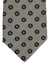 Giampaolo Tie Gray Black Taupe Mini Flowers - Hand Made In Italy SALE