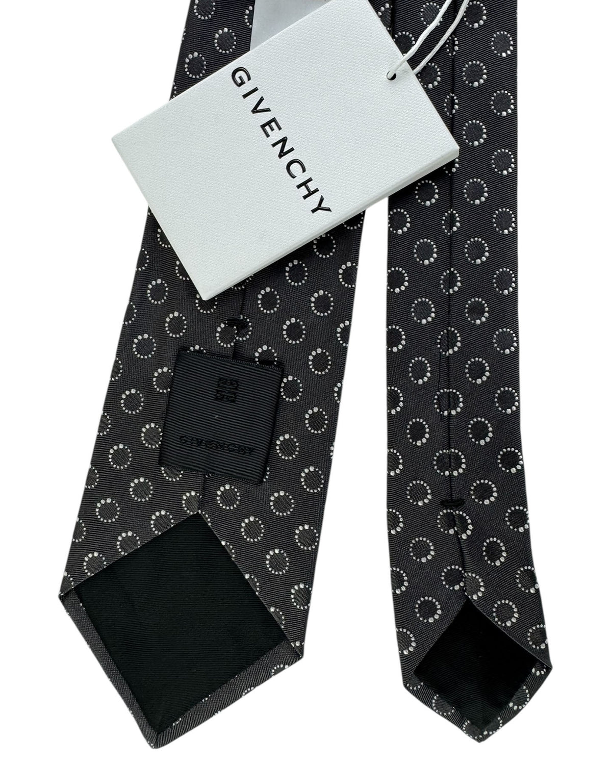 Givenchy Tie Black Circle Dot