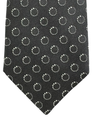 Dark Brown Silver Tie