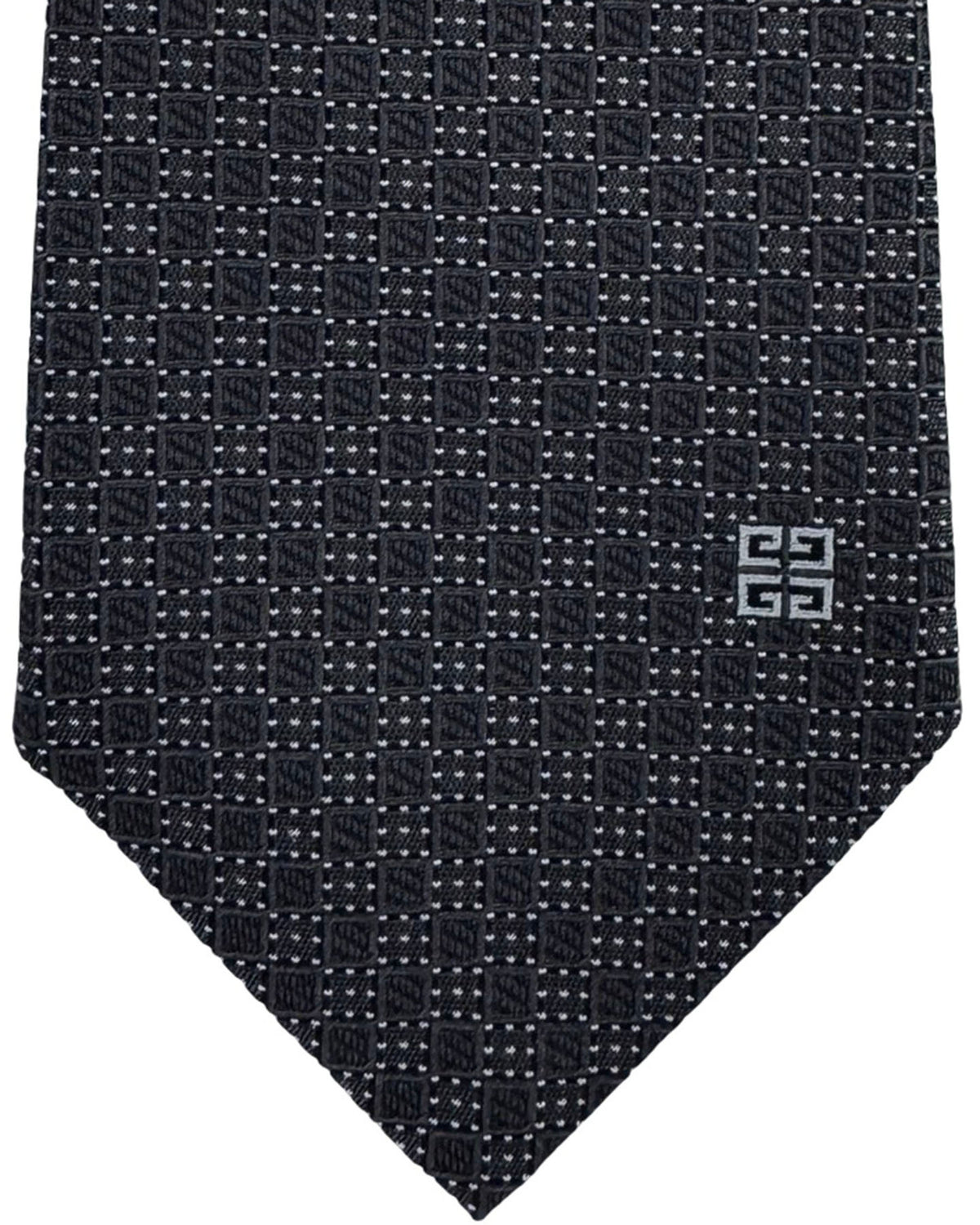 Givenchy Tie Black Micro Square Pattern