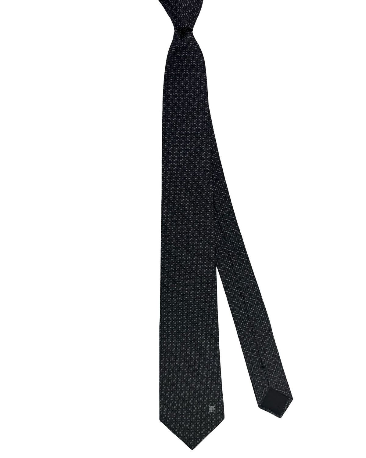 Givenchy Tie Black Micro Square Pattern