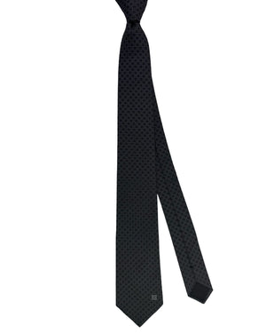 Givenchy Tie Black Micro Square Pattern