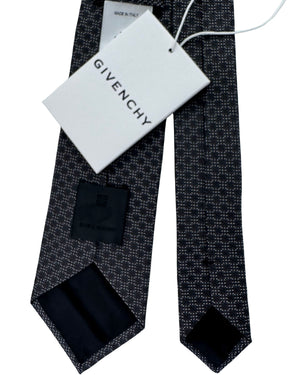 Givenchy Tie Black Micro Square Pattern