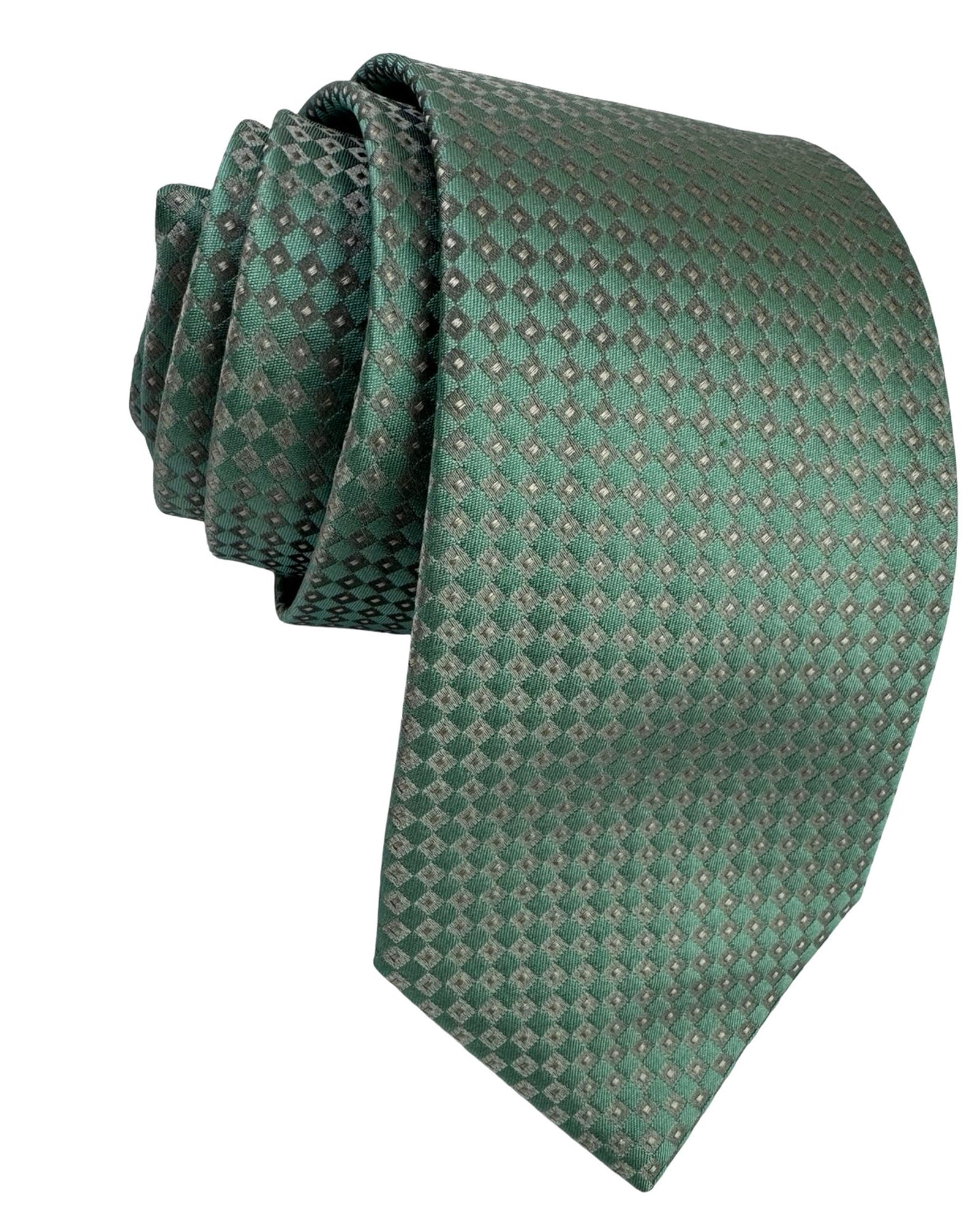 Givenchy Tie Mint Green Diamond Micro Pattern