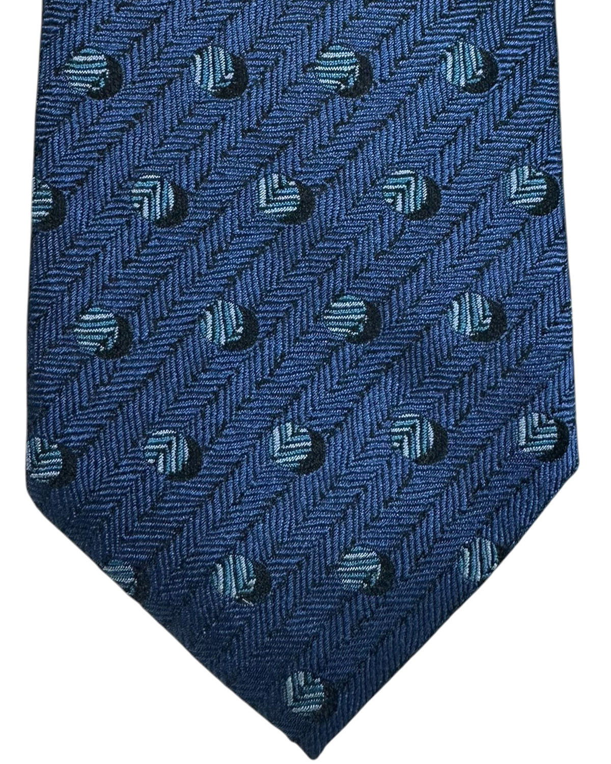 Givenchy Tie Midnight Blue Polka Dots Pattern