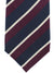 Gucci Silk Tie Dark Blue Maroon Stripes Design - Narrow Necktie
