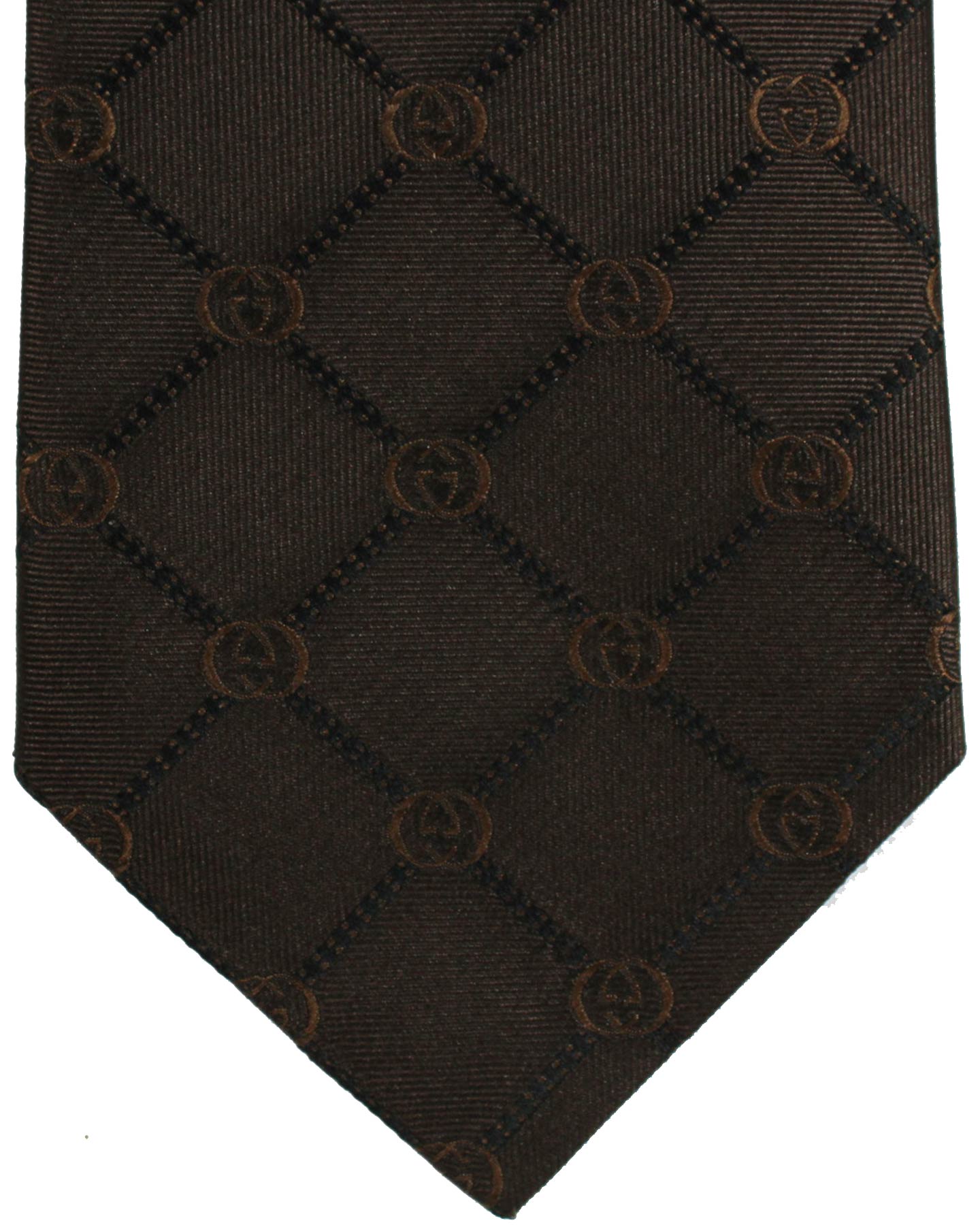 Gucci Brown GG Design - Wide Necktie