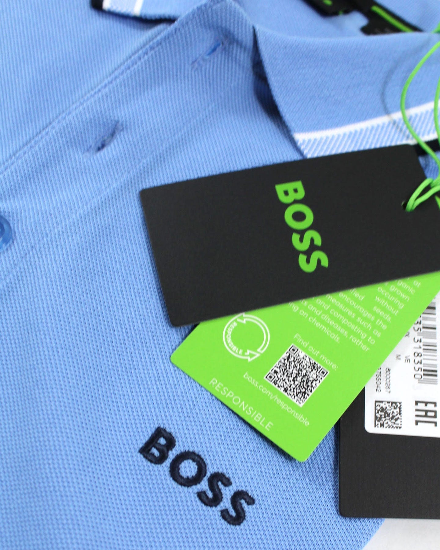 Hugo Boss Polo Shirt Regular Fit Blue Stretch Cotton S - Tie Deals Hugo Boss Polo Shirt Regular Fit Blue Stretch Cotton S - Tie Deals