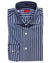 Isaia Dress Shirt Dark Blue Stripes