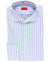 Isaia Dress Shirt Lilac White Stripes 39 - 15 1/2 Regular Fit