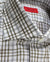 Isaia Shirt Olive Blue Glen Check 40 - 15 3/4 Regular Fit