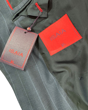 Isaia Suit Midnight Blue Pin Stripe - Men EU 54/ US 44