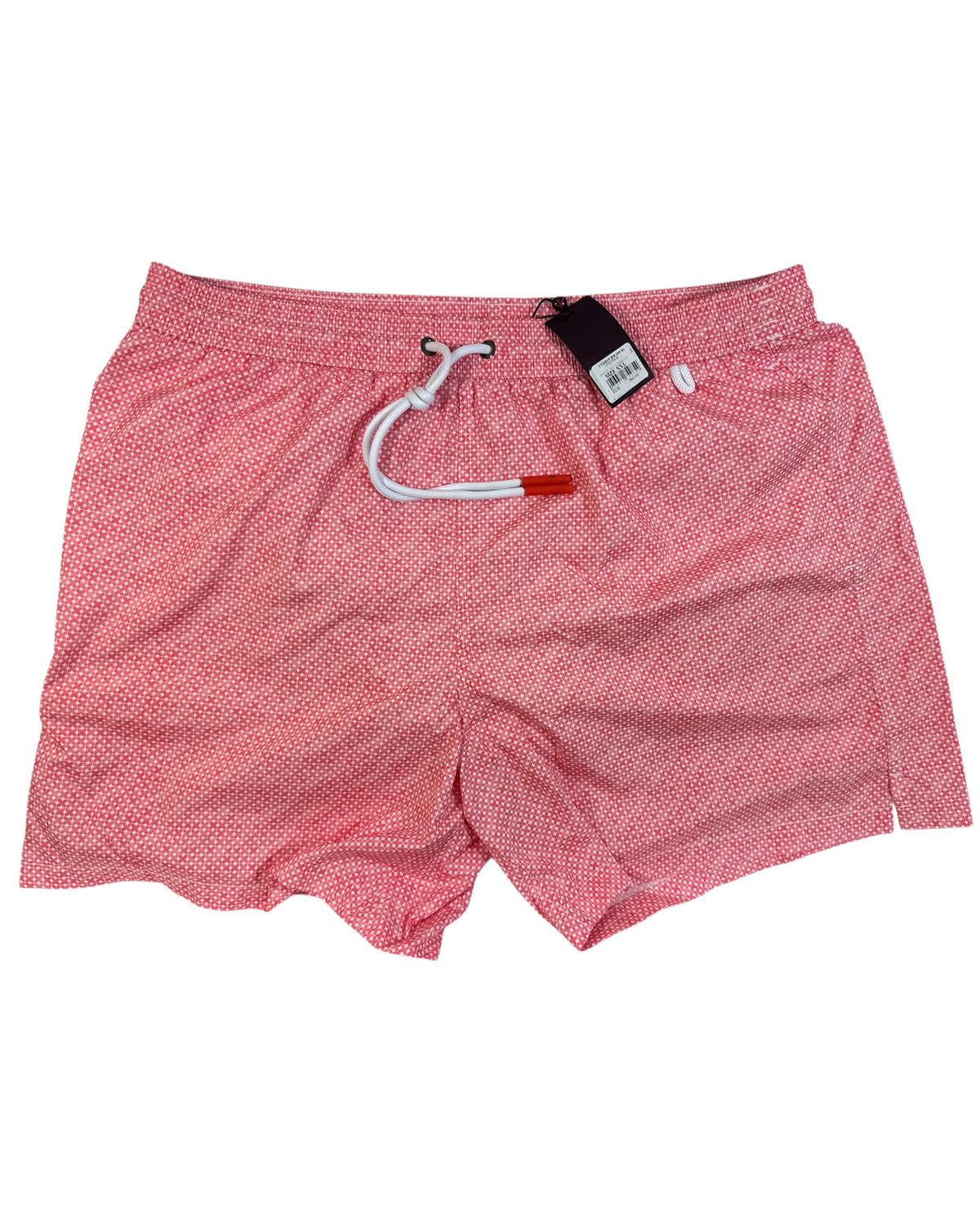 Isaia Swim Shorts Pink White 