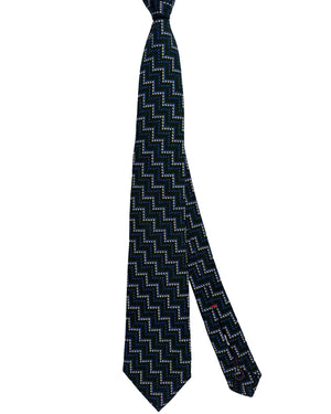 Isaia Sevenfold Linen Silk Necktie