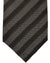 Isaia Tie Dark Brown Stripes Design - Sartorial Sevenfold Tie