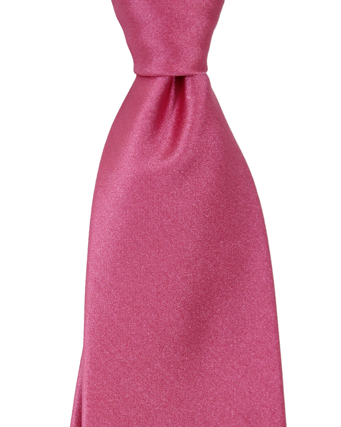 Isaia Tie Pink Solid Design