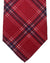 Isaia Tie Pink Navy Plaid Design - Sevenfold Cotton Silk Necktie