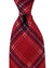 Isaia Tie Pink Navy Plaid Design - Sevenfold Cotton Silk Necktie