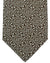 Isaia Tie Taupe Silver Micro Pattern Design - Sevenfold Silk Necktie