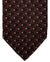 Isaia Tie Brown Micro Pattern Design - Sevenfold Silk Necktie