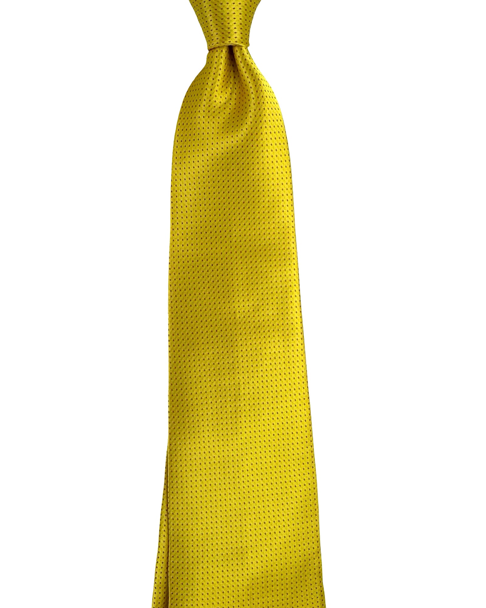 Isaia Tie Yellow-Gold Micro Dots FINAL SALE