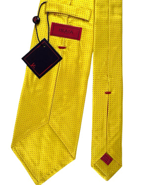 Isaia Tie Yellow-Gold Micro Dots FINAL SALE