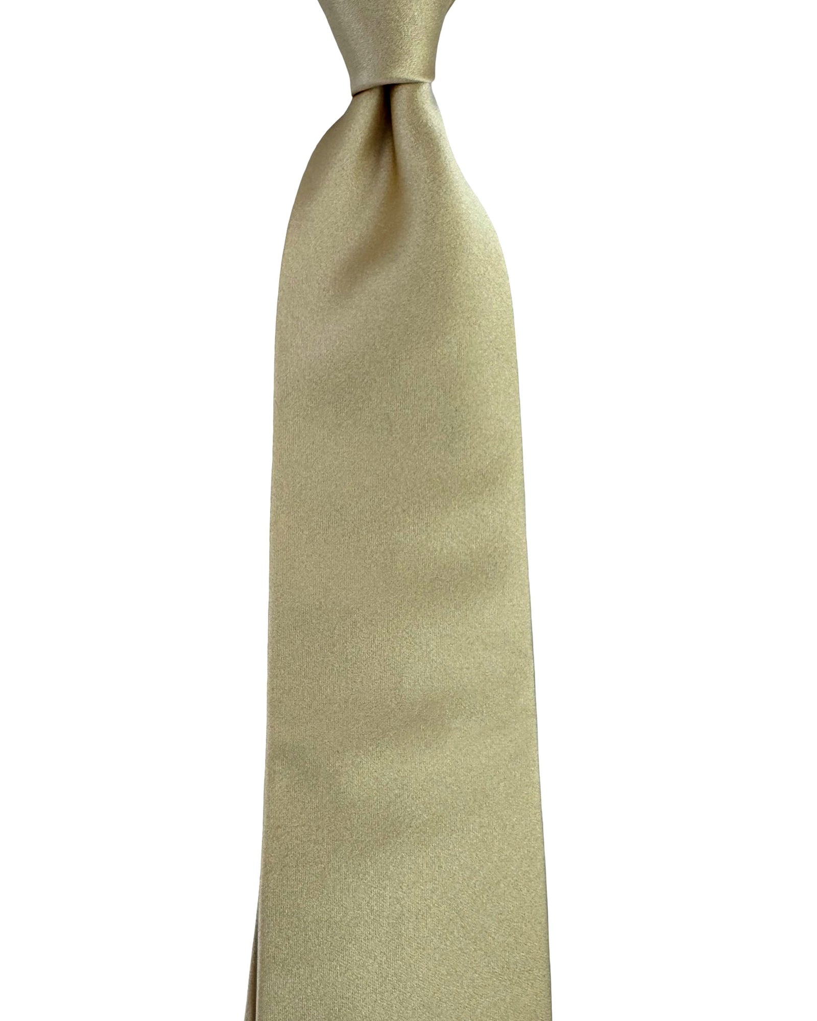 Isaia Tie Cream Solid Design SALE