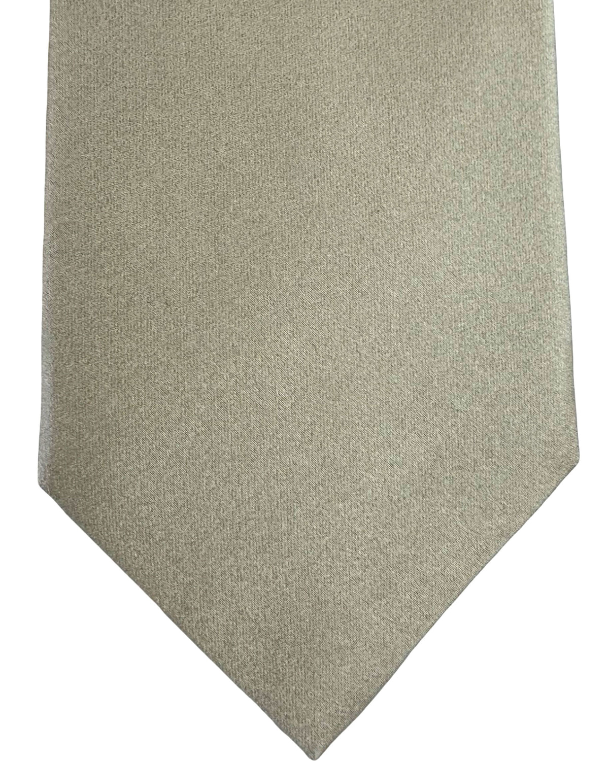 Isaia Tie Cream Solid Design SALE