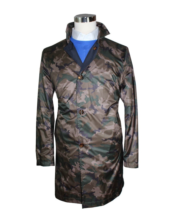 Camouflage Trench Coat EUC