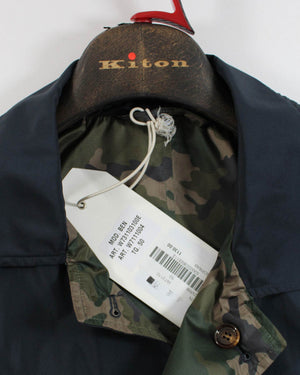 Kired Jacket Reversible Dark Blue/ Camo Rain Coat EU 50 / M SALE