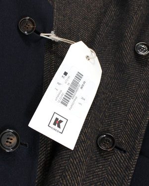 Kired Long Coat Dark Brown Gray  Sartorial