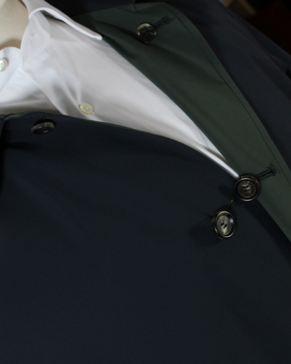 Kired Jacket Reversible Dark Blue/ Green Rain Coat EU 50/ M SALE