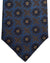 Kiton Tie Charcoal Gray Blue Floral - Sevenfold Necktie