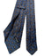 Kiton Tie Charcoal Gray Blue Floral - Sevenfold Necktie