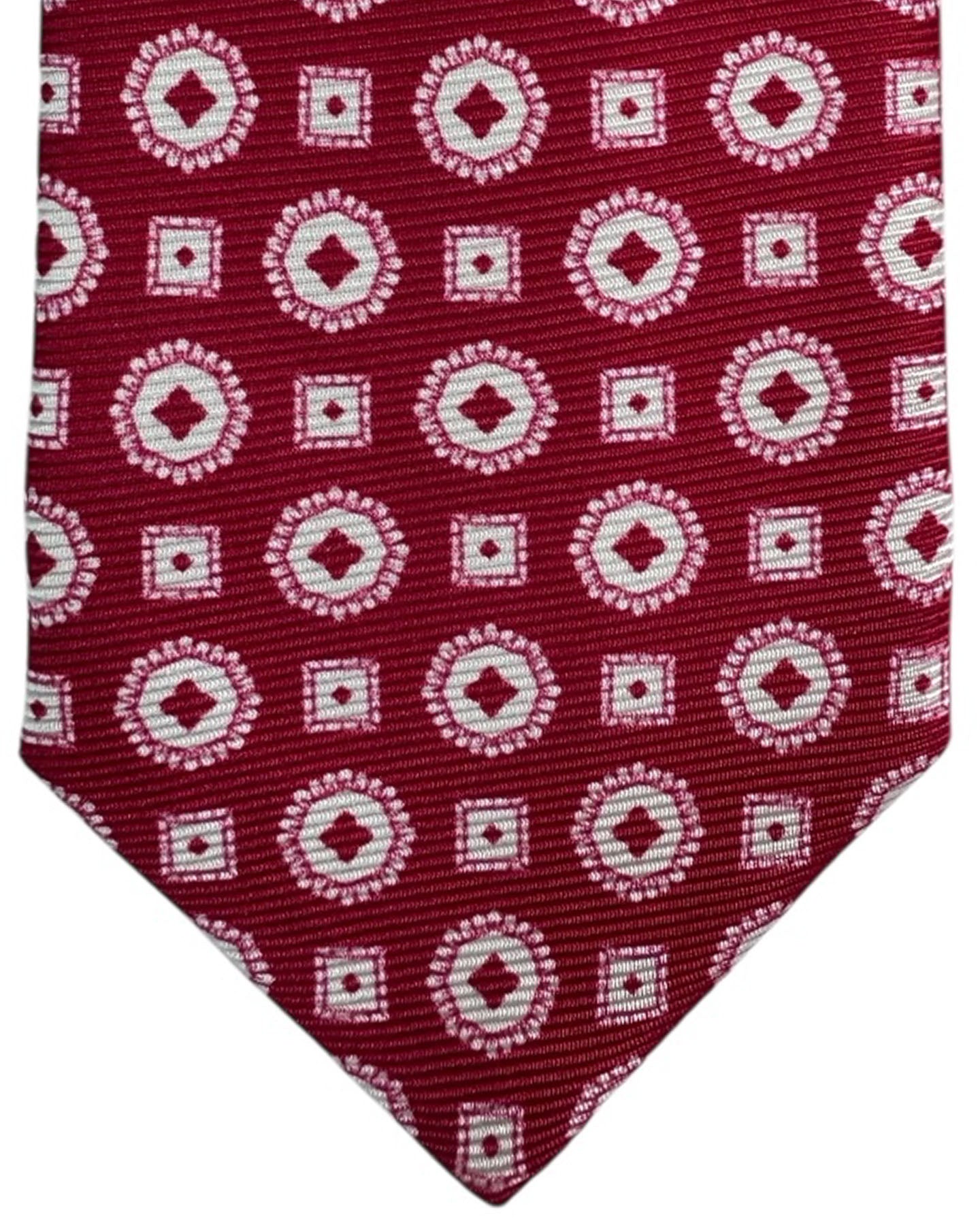 Kiton Tie Maroon Pink