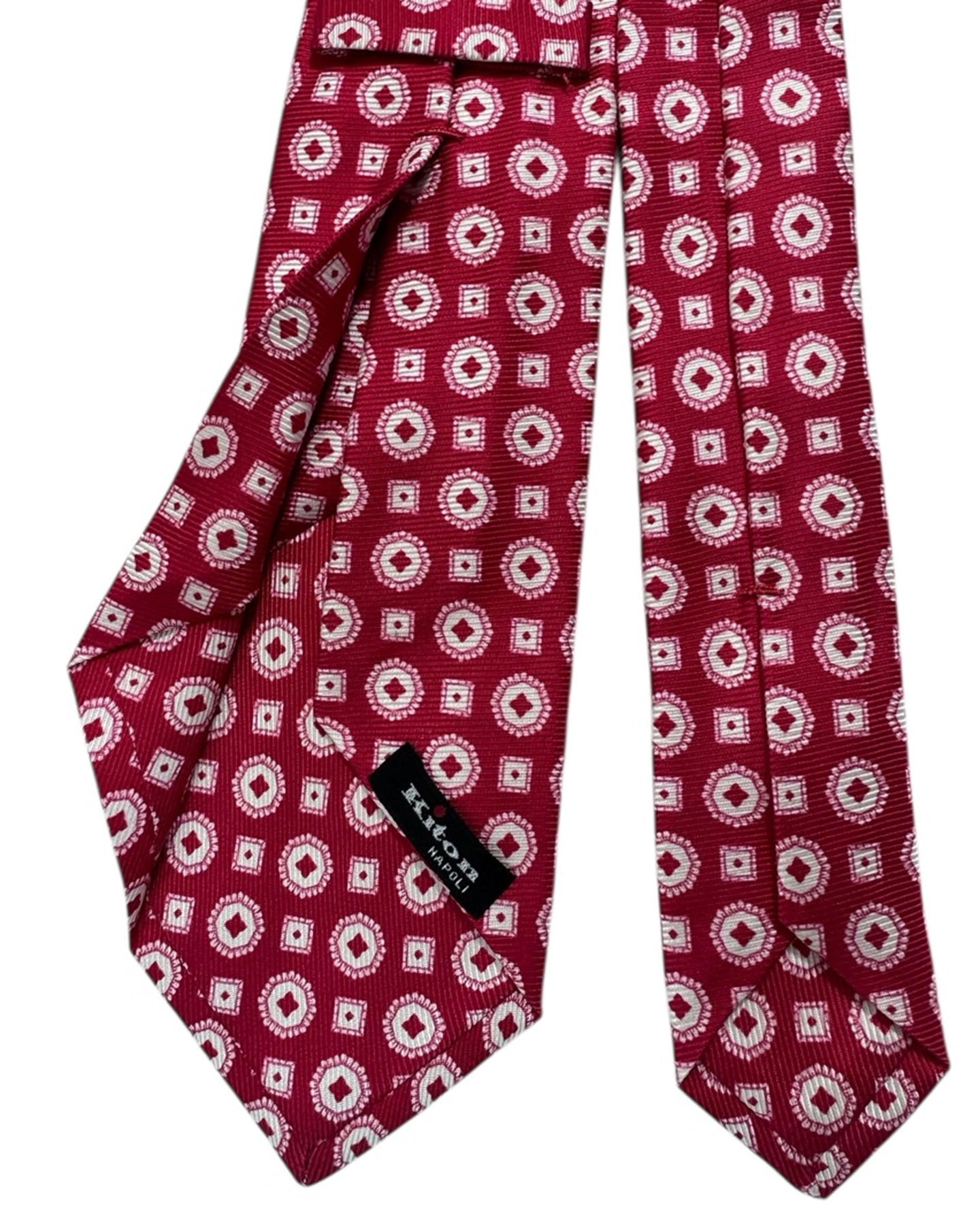 Kiton Tie Maroon Pink