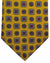 Kiton Tie Orange Pink Mosaic Medallion- Sevenfold Necktie