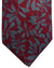 Kiton Sevenfold Tie Maroon Gray Floral - Sartorial