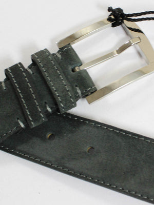 Kiton Belt Ceylon Green Suede Leather Men Belt 105/ 42 REDUCED SALE