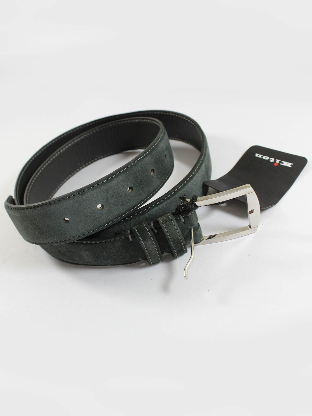 Kiton Men's Narrow Leather Belt