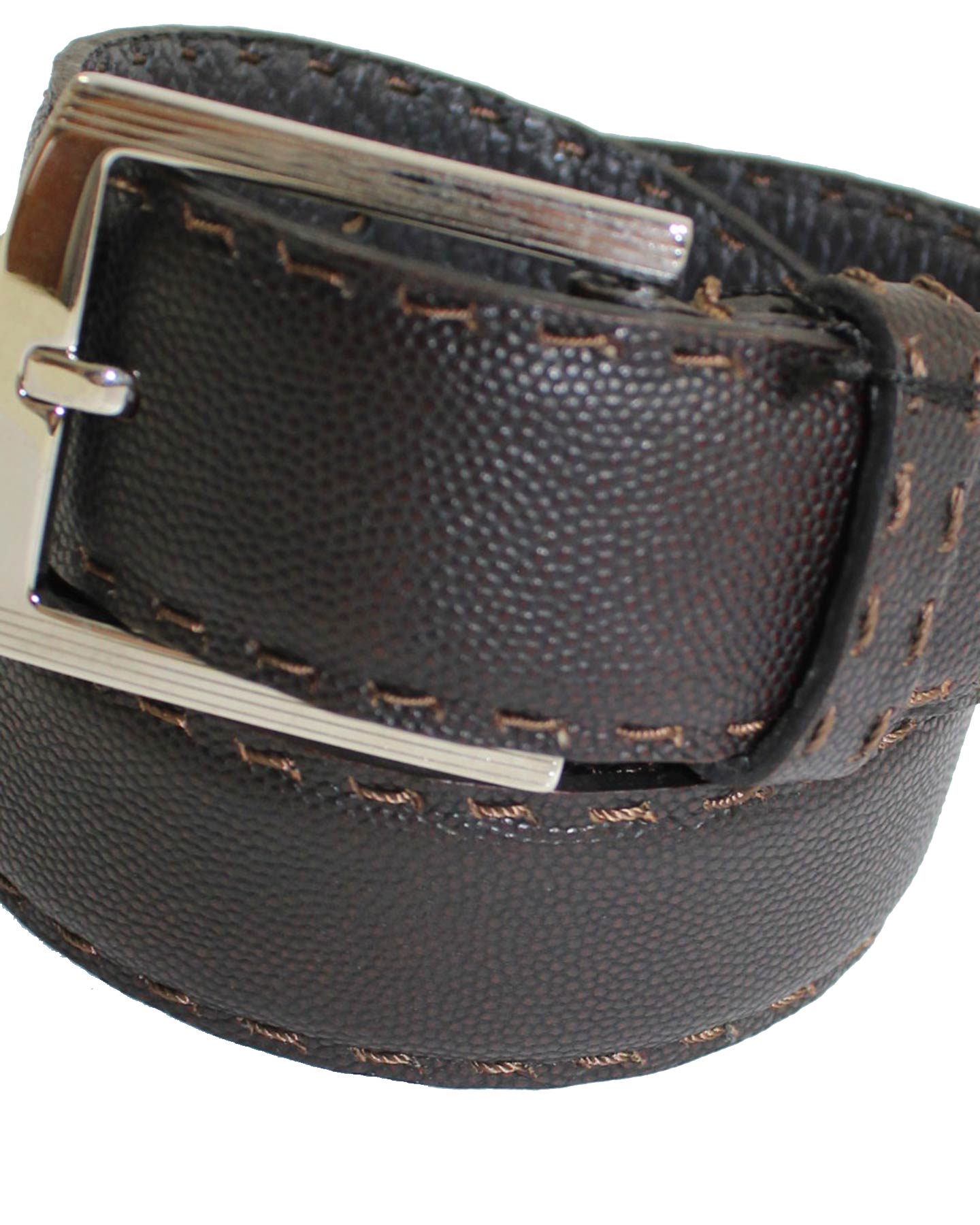 Genuine Kiton Leather Belt - Brown Men Belt