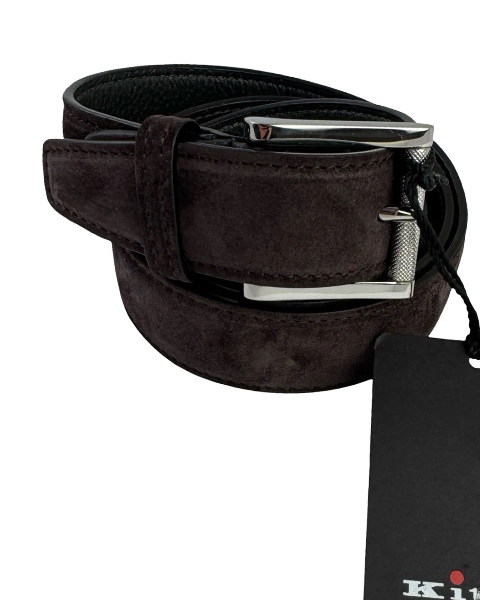 Kiton Belt Brown Suede