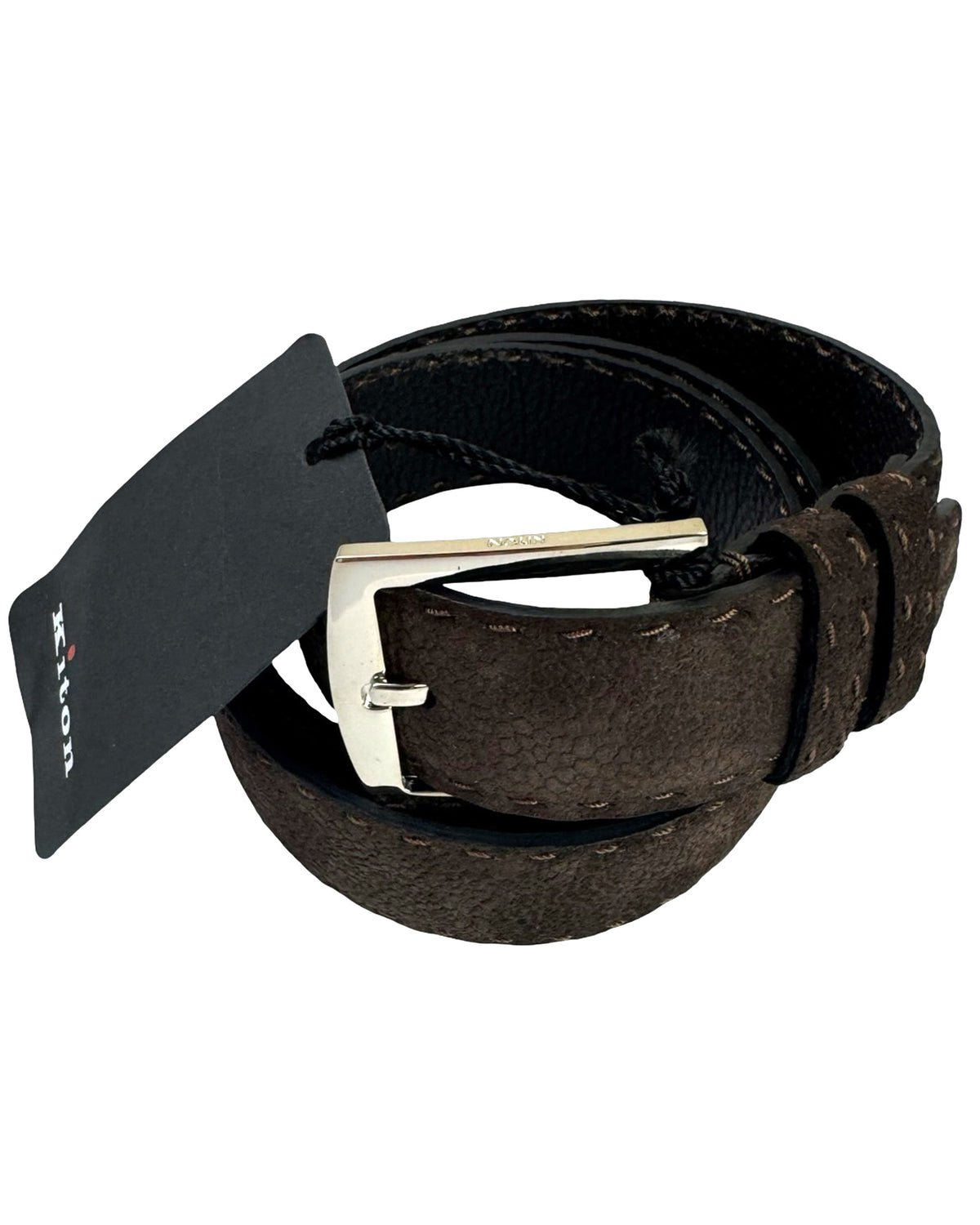 Kiton Belt Dark Brown Suede 100 / 40