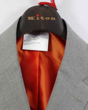Kiton Sport Coat Gray Wool Blazer New
